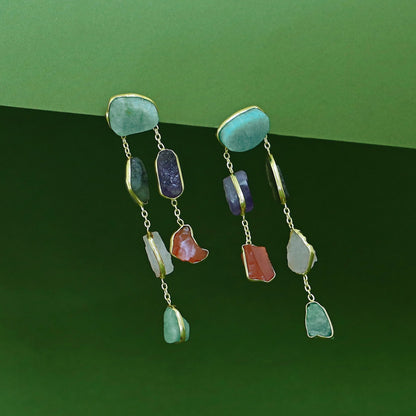 Raw Stone Earring